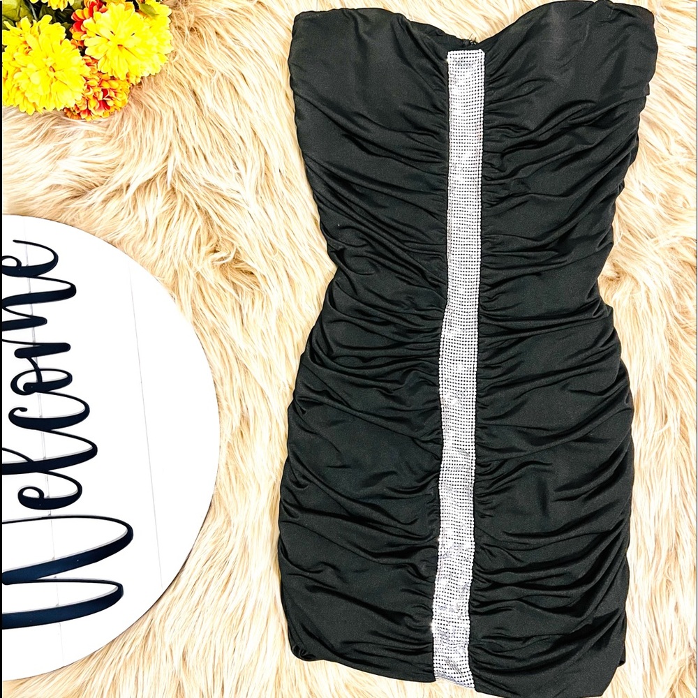 Mini black dress size M